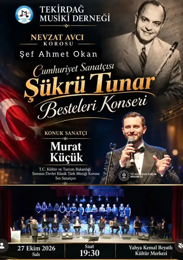 Tekirdağ'da Şükrü Tunar Anısına Konser